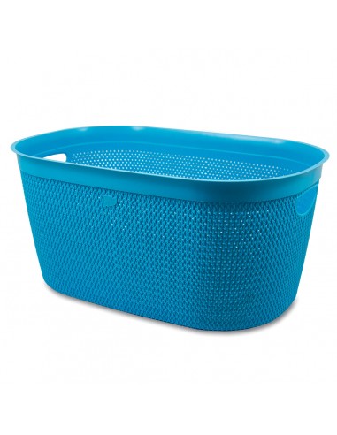 CESTE BUCATO PLASTICA: vendita online CESTA BF30404 INTRECCIO L OTTANIO/BLU AVION in offerta