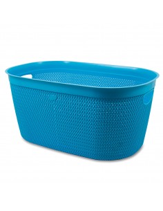 CESTE BUCATO PLASTICA: vendita online CESTA BF30404 INTRECCIO L OTTANIO/BLU AVION in offerta 2