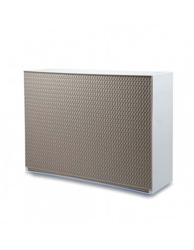 BOX E CONTENITORI SALVASPAZIO: vendita online Scarpiera Intreccio a Parete 16x51,5x39 cm Tortora –Resina Resistente, Design M...