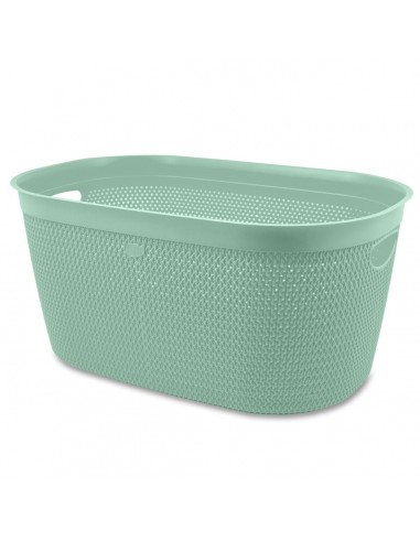 CESTE BUCATO PLASTICA: vendita online CESTA INTRECCIO A L VERDE 39x59x27cm BF30406 BELLI E FORTI in offerta