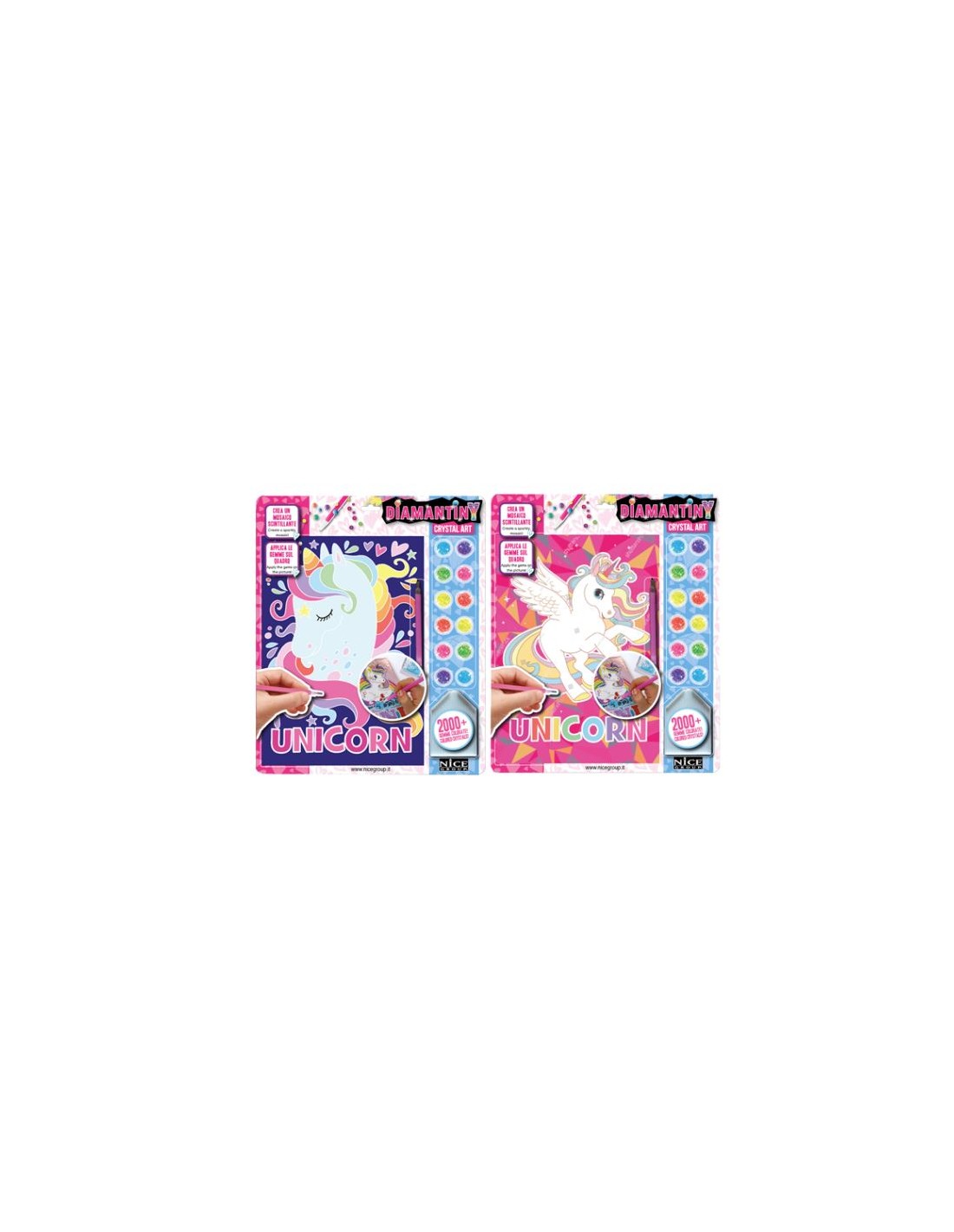 GIOCHI GIRL: vendita online DIAMANTINY Design Art, kit mosaico unicorno, diamond painting, cristalli 3D, fai-da-te, bambini 6...