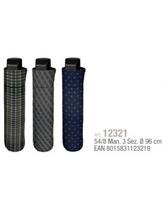 OMBRELLI PIOGGIA: vendita online Ombrello pieghevole Perletti Mini 96 cm, stampa fantasia, 3 modelli, uomo/donna in offerta