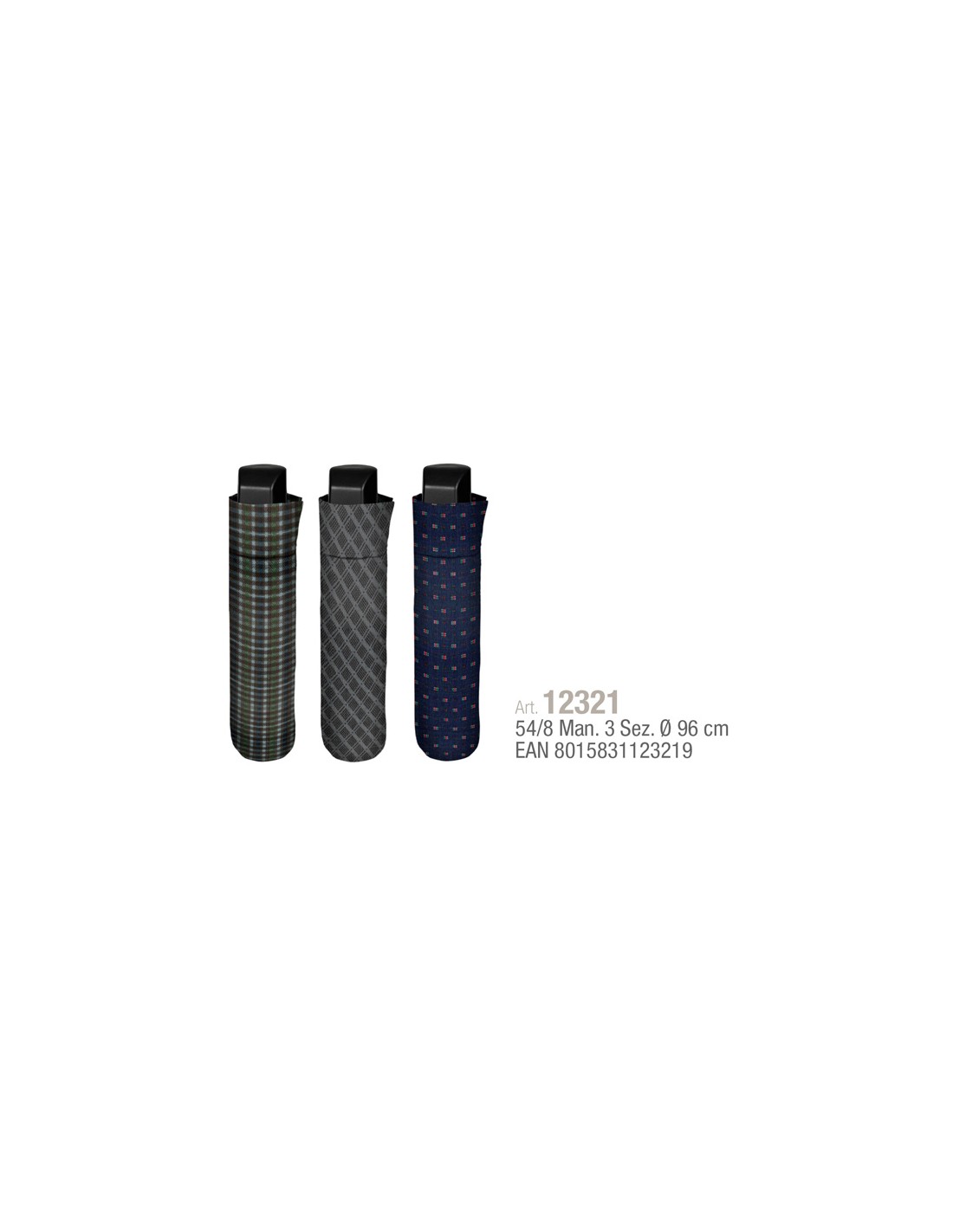 OMBRELLI PIOGGIA: vendita online Ombrello pieghevole Perletti Mini 96 cm, stampa fantasia, 3 modelli, uomo/donna in offerta