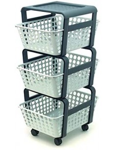 CARRELLI E MENSOLE: vendita online CARRELLINO PORTAOGGETTI MODULA GHIACCIO in offerta 2