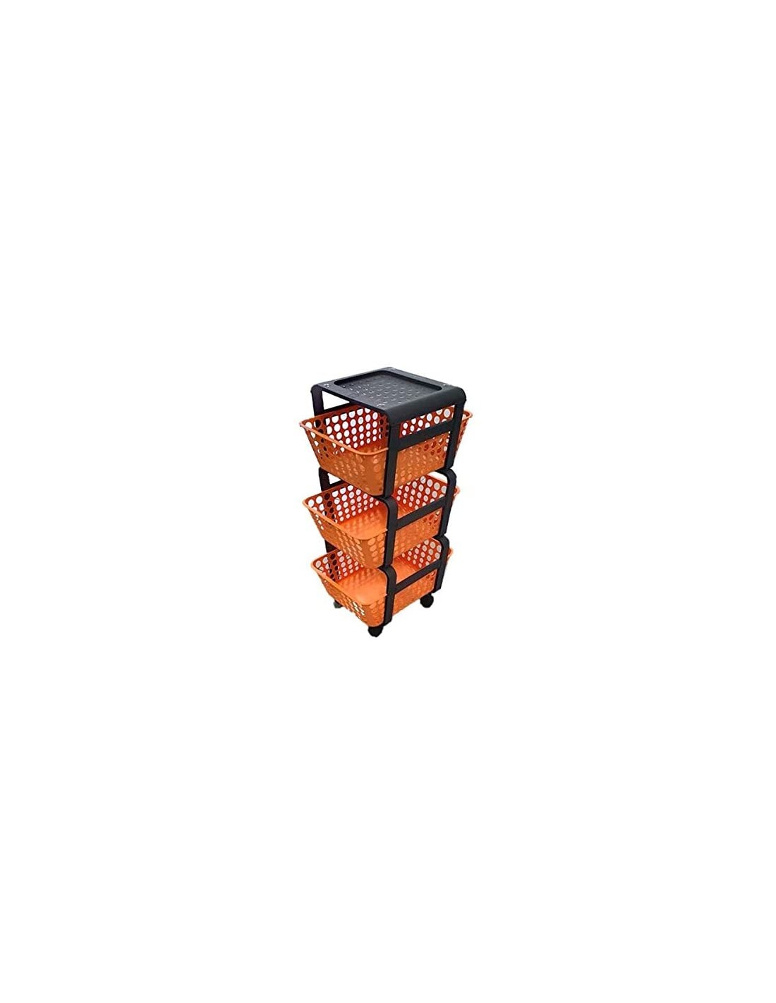 CARRELLI E MENSOLE: vendita online CARRELLINO PORTAOGGETTI MODULA TERRACOTTA in offerta