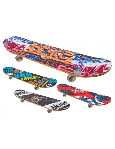 BICI - PRIMI PASSI - AUTO: vendita online SKATEBOARD 40608 LEGNO 78CM 100KG in offerta