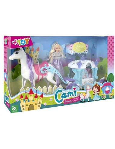 GIOCHI GIRL: vendita online CAMI 40799 BAMBOLA CON CARROZZA E CAVALLO in offerta