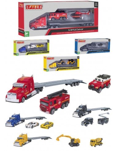 GIOCHI BOY: vendita online CAMION 40844 DIE CAST CON 2 VEICOLI in offerta