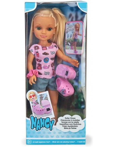 GIOCHI GIRL: vendita online NANCY 17108 BAMBOLA CON SCARPE ROLLER in offerta