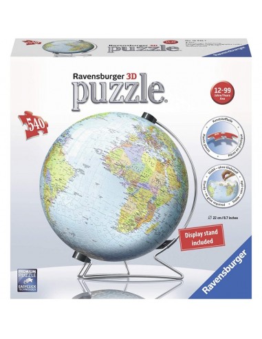 GIOCHI DI SOCIETA'E PUZZLE: vendita online PUZZLE 12436 GLOBO 3D 540PZ in offerta