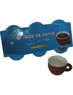 TAZZE CAFFE' E LATTE: vendita online CONFEZIONE 6 TAZZE PER CAFFE BASSE EURONOVITA in offerta