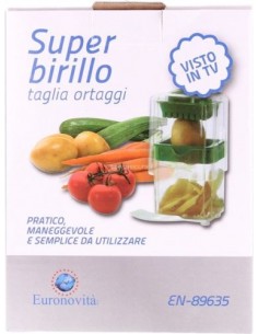 GRATTUGIE E AFFETTATRICI: vendita online SUPER BIRILLO TRITAORTAGGI 9X11X15 CM EURONOVITA in offerta 2