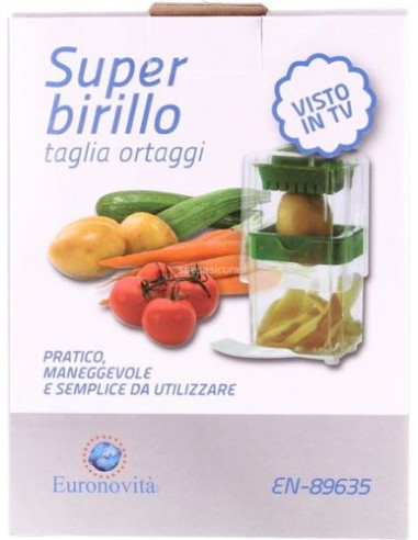 GRATTUGIE E AFFETTATRICI: vendita online SUPER BIRILLO TRITAORTAGGI 9X11X15 CM EURONOVITA in offerta