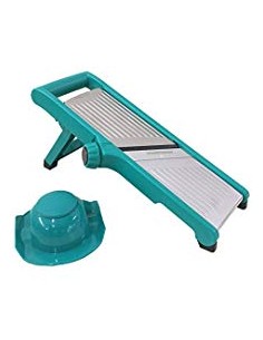 GRATTUGIE E AFFETTATRICI: vendita online AFFETTATRICE MULTIUSO IN PLASTICA LAME INOX 45X12X10CM EURONOVITA in offerta 2