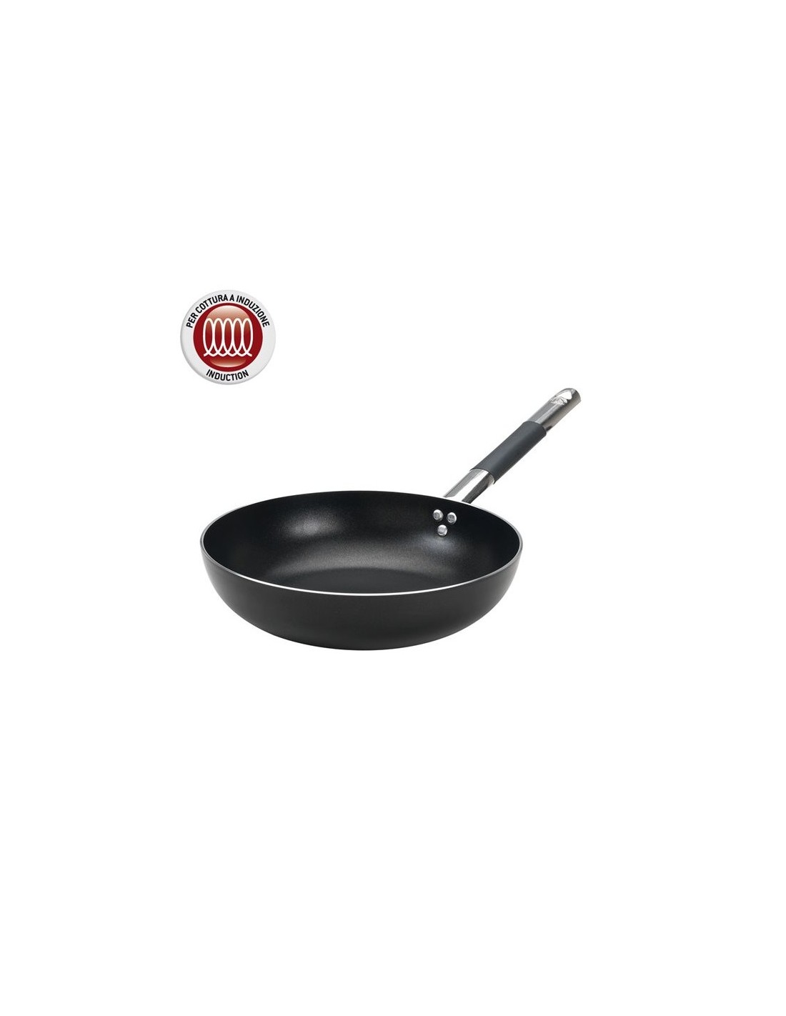 PENTOLE ALLUMINIO RIVESTITE: vendita online AL-BLACK PADELLA ALTA 32CM INDUZIONE BALDASSARE AGNELLI in offerta