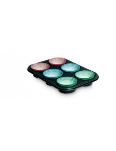 STAMPI E FORME ANTIADERENTE: vendita online GUARDINI STAMPO 6 MUFFINI CON 30 PIROTTINI 89907 in offerta 2