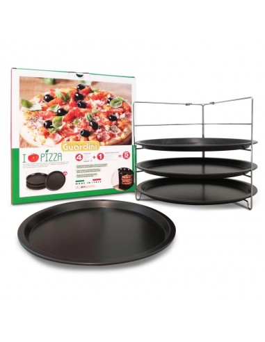 STAMPI E FORME ANTIADERENTE: vendita online CONF CUOCI PIZZA 27516 5PZ 28CM in offerta