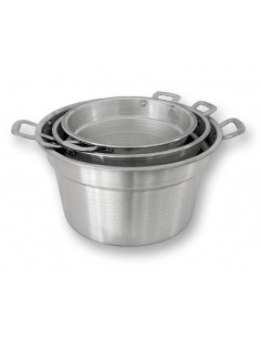 PENTOLE - COPERCHI ALLUMINIO: vendita online TRIS CALDAIE IN ALLUMINIO 20/24/28 CM PENTALUX in offerta 2