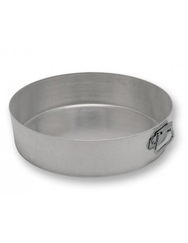 STAMPI E FORME ALLUMINIO: vendita online TORTIERA ALTA IN ALLUMINIO 24 CM CON ANELLI PENTALUX in offerta