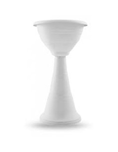 VASI E SOTTO VASI: vendita online VASO COLONNA PER FIORI BIANCO 39X70 CM VECA in offerta