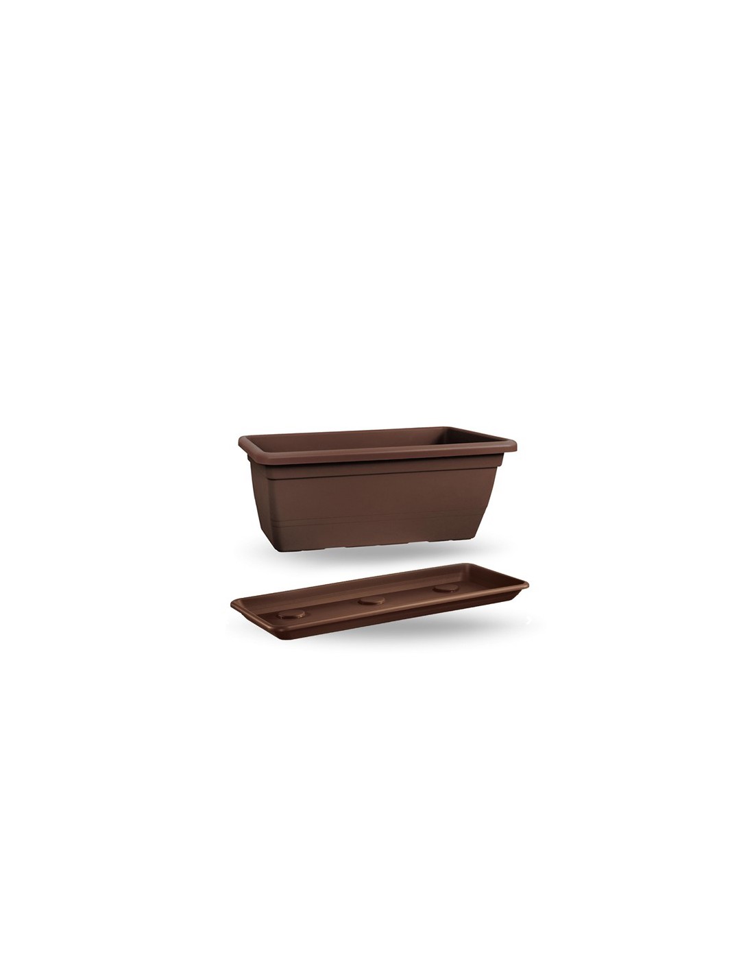 VASI E SOTTO VASI: vendita online ANTHEA FIORIERA CON SOTTOVASO 100 CM RETTANGOLARE BRONZO in offerta