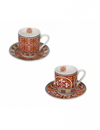 TAVOLA E CUCINA: vendita online 52527 SET 2PZ TZ CAFFE ROSONE in offerta