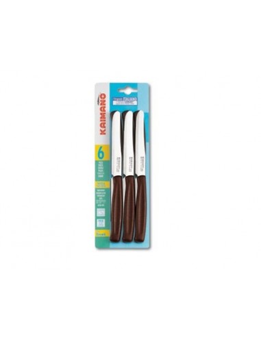 COLTELLI TAVOLA: vendita online CONFEZIONE 6 COLTELLI DA TAVOLA KAIM 414/140 FISKARS SRL in offerta