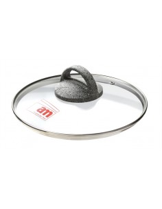 PENTOLE EFFETTO PIETRA: vendita online CUORE DI PIETRA COPERCHIO IN VETRO D.20 CM ACCADEMIA MUGNANO in offerta 2