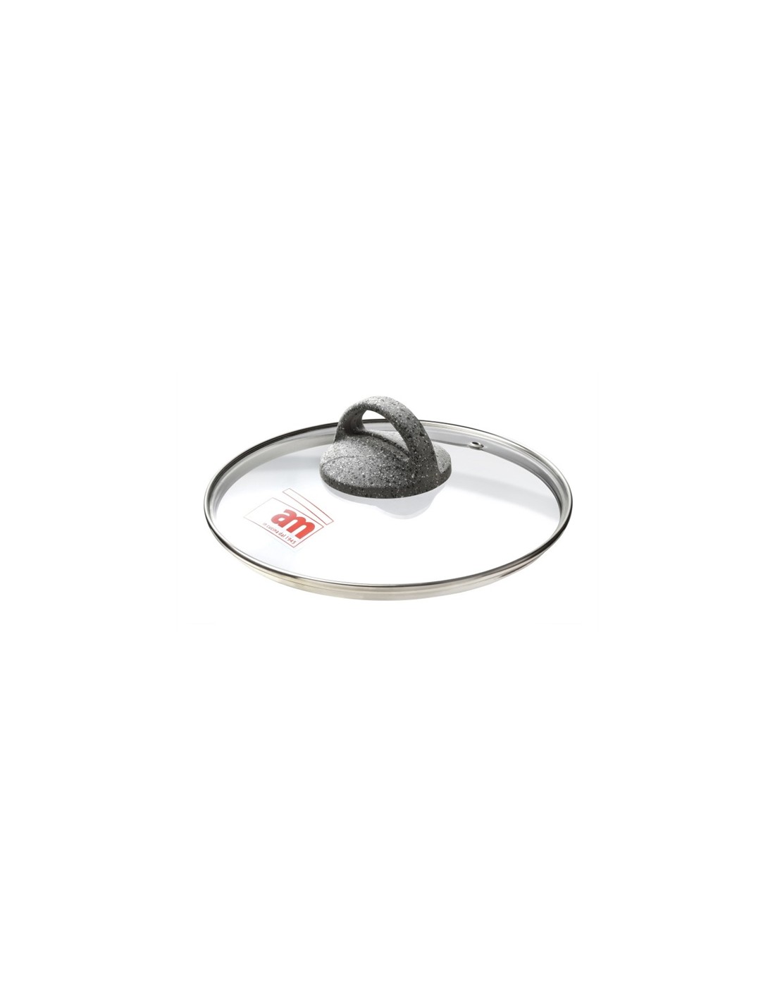 PENTOLE EFFETTO PIETRA: vendita online CUORE DI PIETRA COPERCHIO IN VETRO D.22 CM ACCADEMIA MUGNANO in offerta