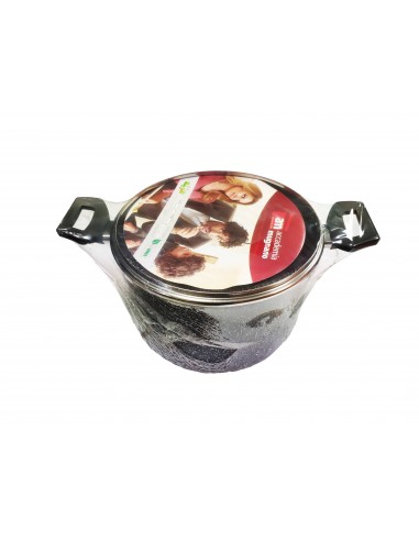 PENTOLE - COPERCHI ANTIADERENTE: vendita online CUCINA SANO PENTOLA 24CM CON COPERCHIO VETRO ACCADEMIA MUGNANO in offerta