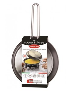 PENTOLE - COPERCHI ANTIADERENTE: vendita online Girafrittata Fuoco & Idee 18 cm – Accademia Mugnano con Sistema Girevole in o...