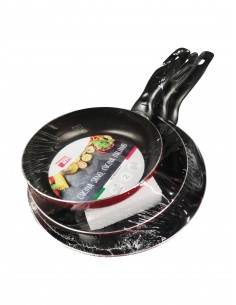 PENTOLE - COPERCHI ANTIADERENTE: vendita online CUCINA SANO TRIS PADELLE 18/22/26 in offerta