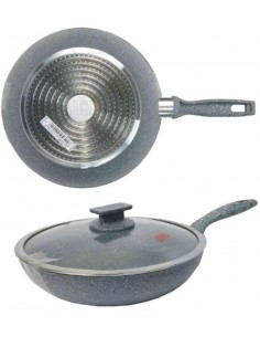 PENTOLE INDUZIONE: vendita online REGINA DI PIETRA PADELLA 28CM CON COPERCHIO FONDO INDUZIONE in offerta