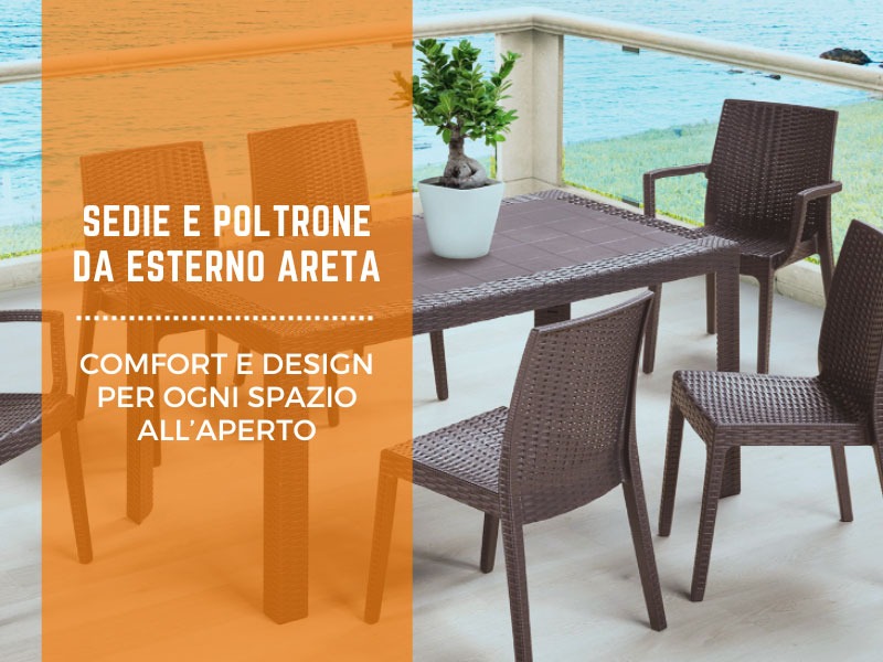 Sedie da esterno Areta: comfort e design per ogni spazio all’aperto